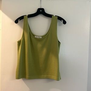 St john knit tank/shell. Lime color. Size 8.